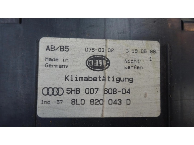 Блок управления климат-контролем 1999   Audi A3 S3 8L