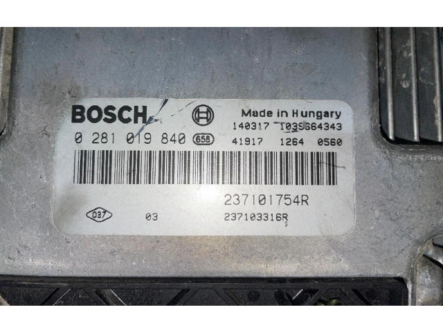 Блок управления двигателя 0281019840, 0281019840   Nissan Primastar