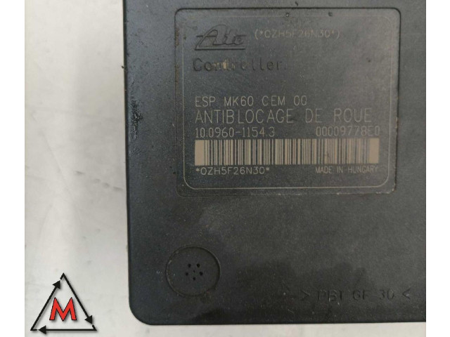 Блок управления АБС 10.0206, 9654777580   Peugeot 1007