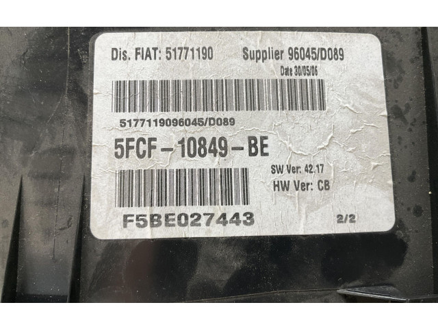 Панель приборов 5FCF-10849-BE, 5FCF-10849-BE   Fiat Stilo       