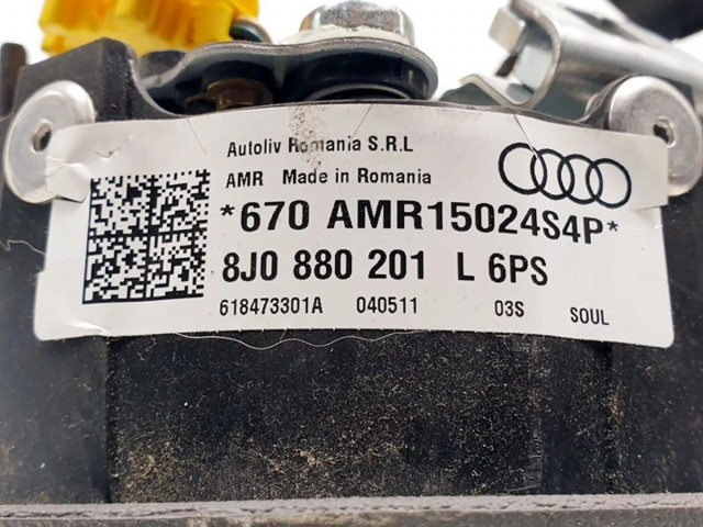 Подушка безопасности водителя 8J0880201L, 670AMR15024S4P   Audi TT TTS Mk2