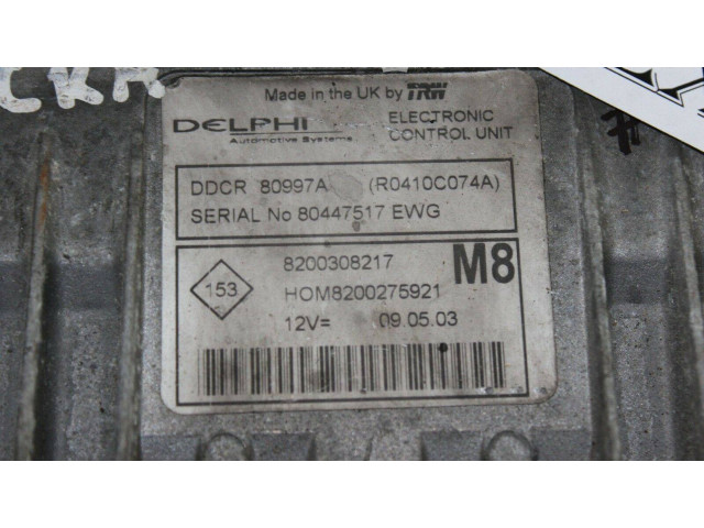 Řídící jednotka 8200275921, 8200308217   Nissan Micra 2003