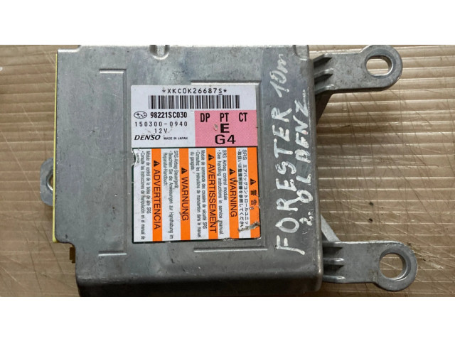 Блок подушек безопасности 98221SC030, 1503000940   Subaru Forester SG