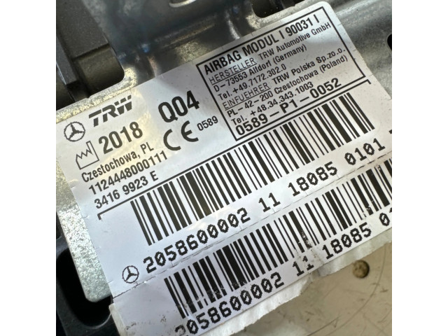 Подушка безопасности пассажира 2058600002, 34169923E   Mercedes-Benz C W205
