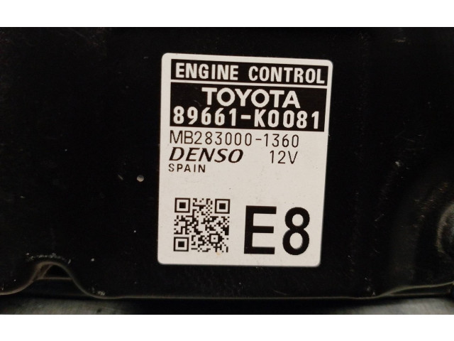Řídící jednotka 89661K0081, MB2830001360   Toyota Yaris 2021