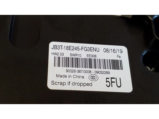Блок управления климат-контролем JB3T18E245FG, JB3T18E245FG3ENU   Ford Ranger