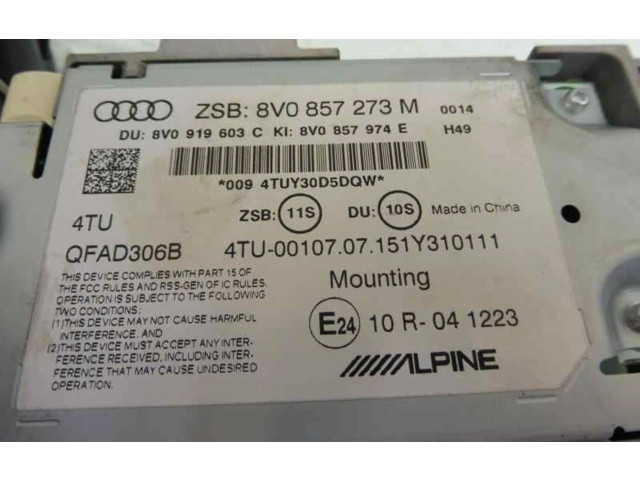 Дисплей    8V0857273M, 8V0857273M   Audi A3 S3 8V