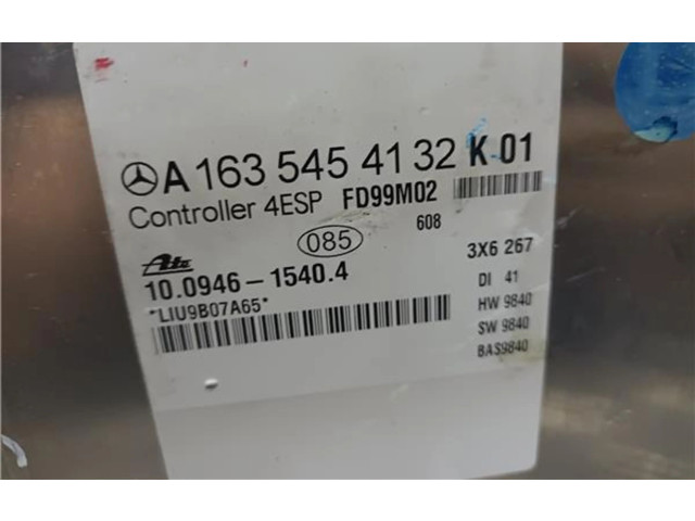 Блок управления АБС A1635454132, 10094615404   Mercedes-Benz ML W163