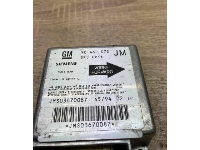 Блок подушек безопасности 90462072, 5WK4070   Opel Vectra A