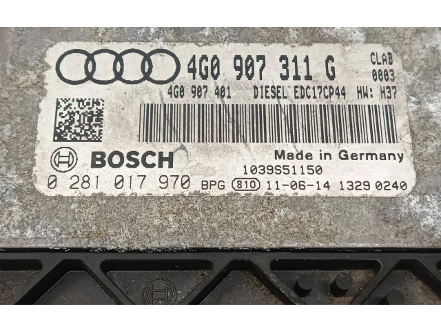 Блок управления двигателя 4G0907311G   Audi A6 S6 C7 4G