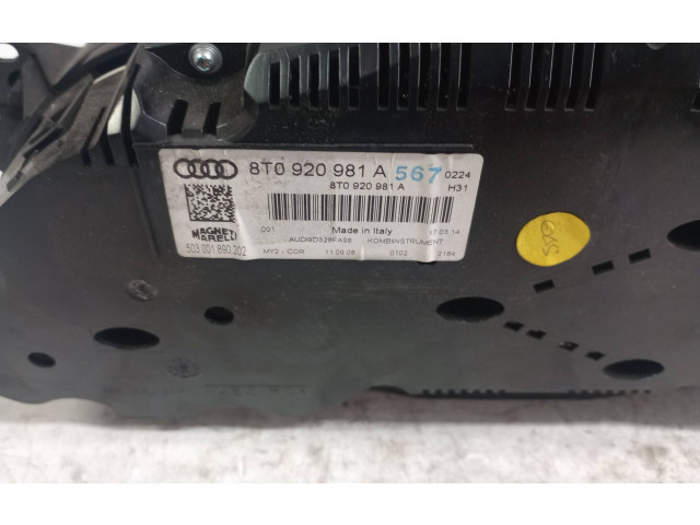 Přístrojová deska  Audi A5 8T 8F 2011 8T0920981A  