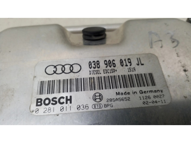 Блок управления двигателя 038906019JL   Audi A3 S3 8L