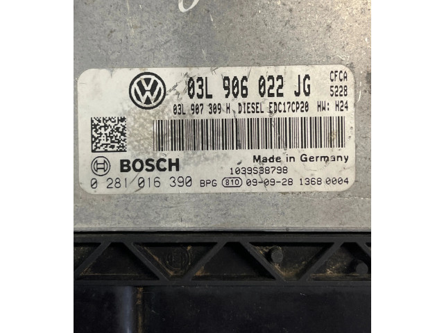 Řídící jednotka 03L907309H, 03L906022JG   Volkswagen Multivan T5 2009