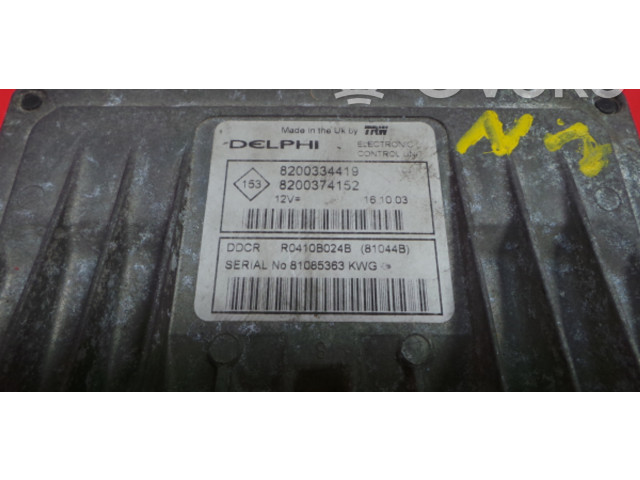 Блок управления двигателя 8200334419, 38180   Renault Megane II