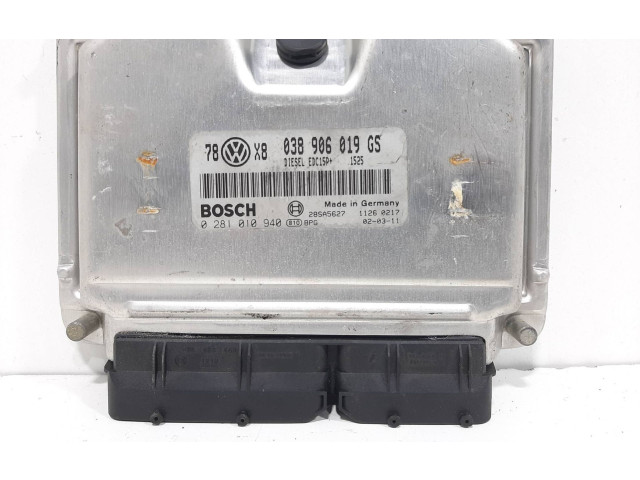 Řídící jednotka 0281010940, 038906019GS   Volkswagen Passat Alltrack 2002