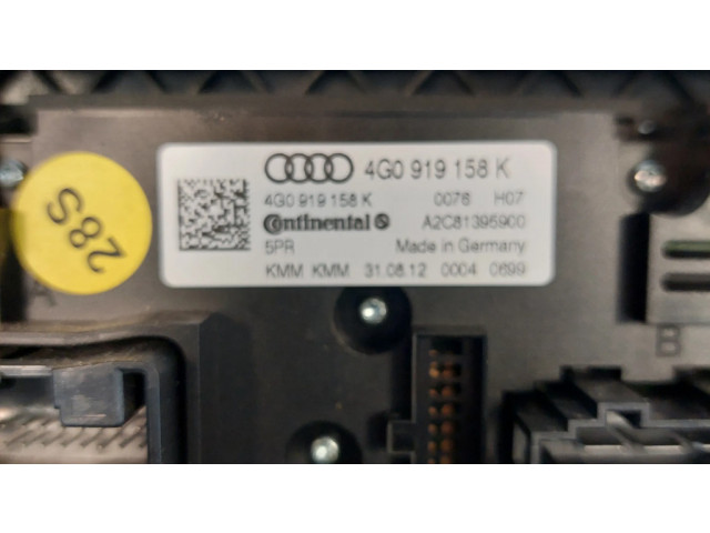 Блок управления климат-контролем 4G0919158K, 4G0919565   Audi A6 C7