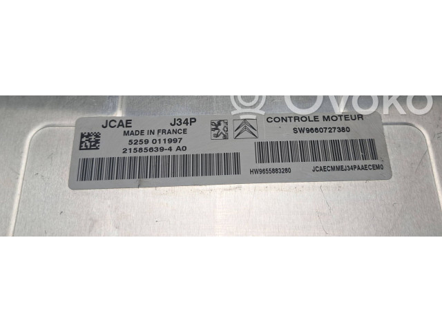 Řídící jednotka 9660727380, 5259011997   Peugeot 1007 2006
