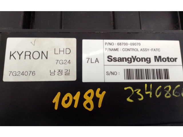 Блок управления климат-контролем 6870009070, 7G24076   SsangYong Kyron
