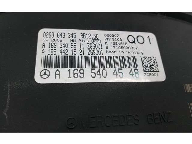 Přístrojová deska  Mercedes-Benz B W245 2007 A1695404548  