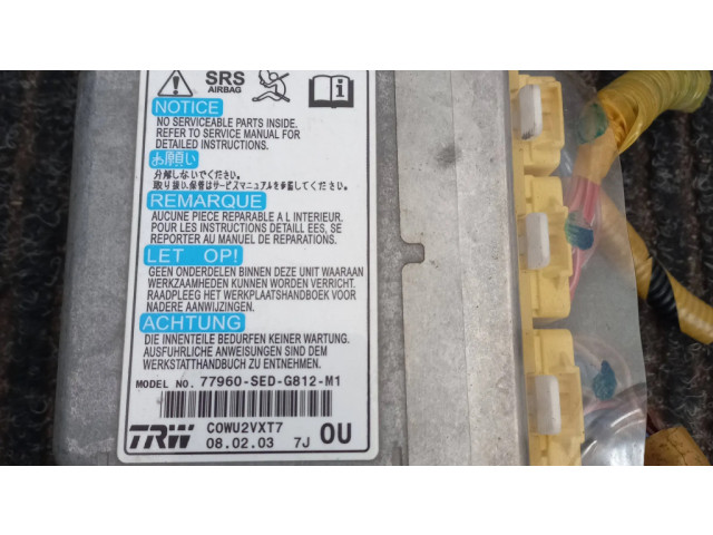 Блок подушек безопасности 77960SEDG812M1, C0WU2VXT7   Honda Accord