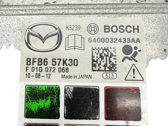 Блок подушек безопасности BFB657K30, F01G072068   Mazda 3 II