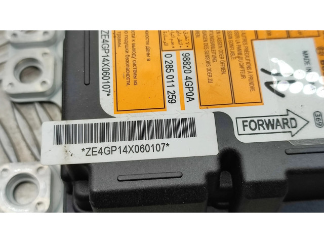 Блок подушек безопасности 988204GP0A, 0285011259   Infiniti Q50