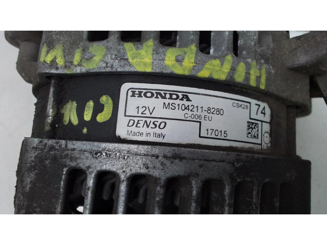 Генератор MS104211-8280   Honda Civic IX      