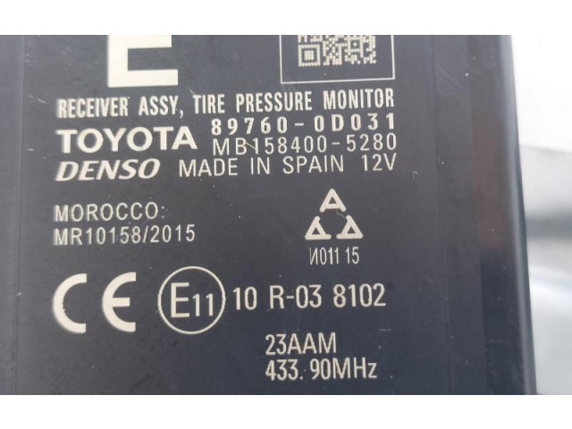 Řídící jednotka 897600D031, 897600D031   Toyota Yaris 2014
