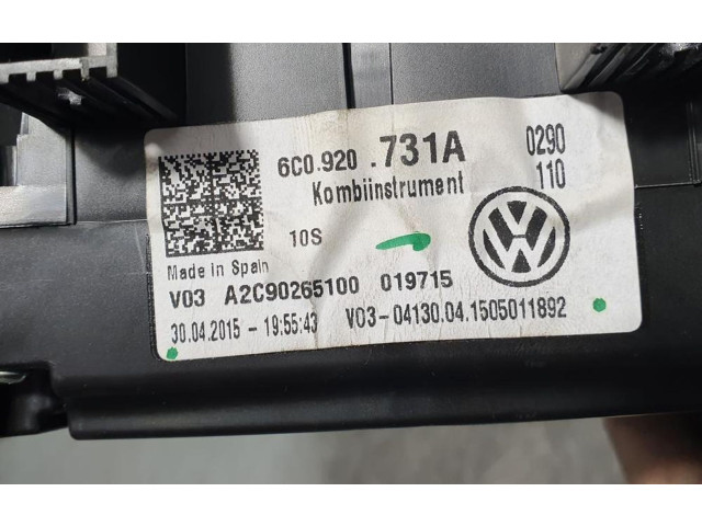 Přístrojová deska  Volkswagen Polo II 86C 2F 1985 6C0920731A, A2C90265100  