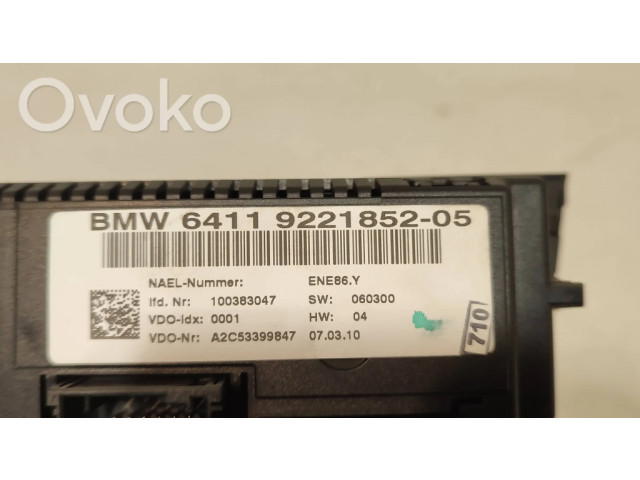 Блок управления климат-контролем 9221852, 100383047   BMW X1 E84
