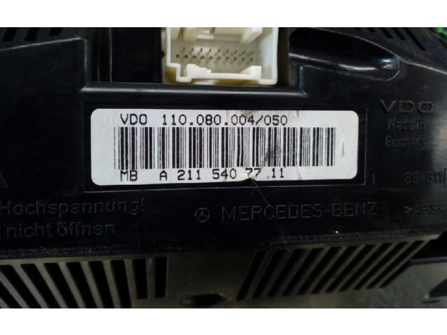 Панель приборов A2115407711   Mercedes-Benz E C207 W207       