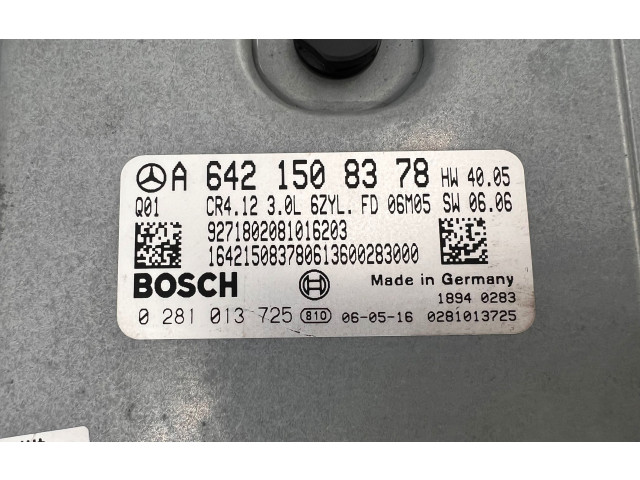 Řídící jednotka A6421508378, 0281013725   Mercedes-Benz E W211 2002