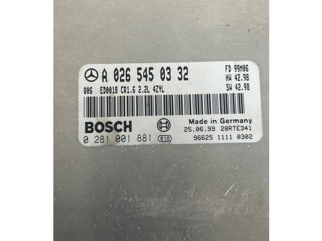 Řídící jednotka A0265450332, 2105450308   Mercedes-Benz C W203 2001