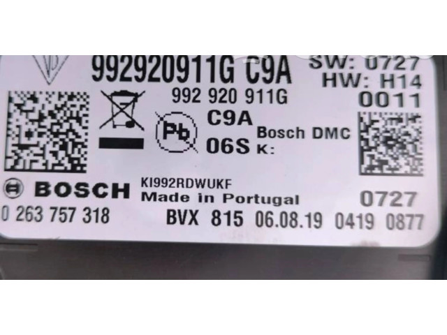 Přístrojová deska  Porsche 911 992 2019 992920911G, 0263757318  