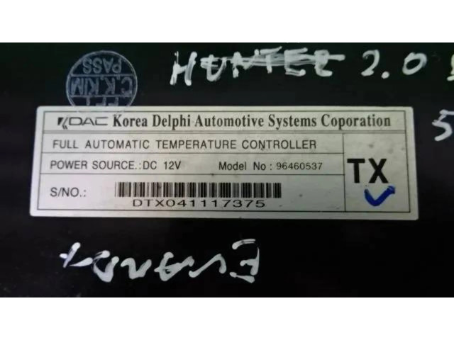 Блок управления климат-контролем 96460537, DTX041117375   Chevrolet Evanda