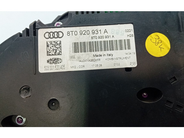 Přístrojová deska  Audi A5 8T 8F 2008 8T0920931A  