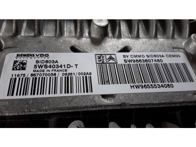 Řídící jednotka 5WS40341DT, HW9655534080   Citroen C4 I 2006