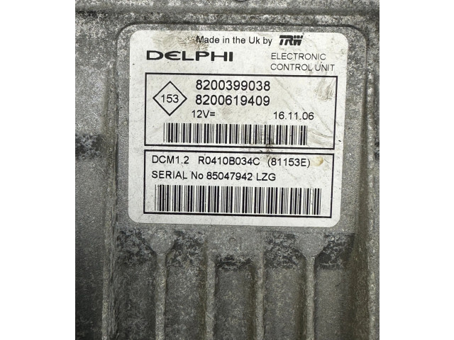 Řídící jednotka 8200399038, 8200619409   Nissan Note (E11) 2007