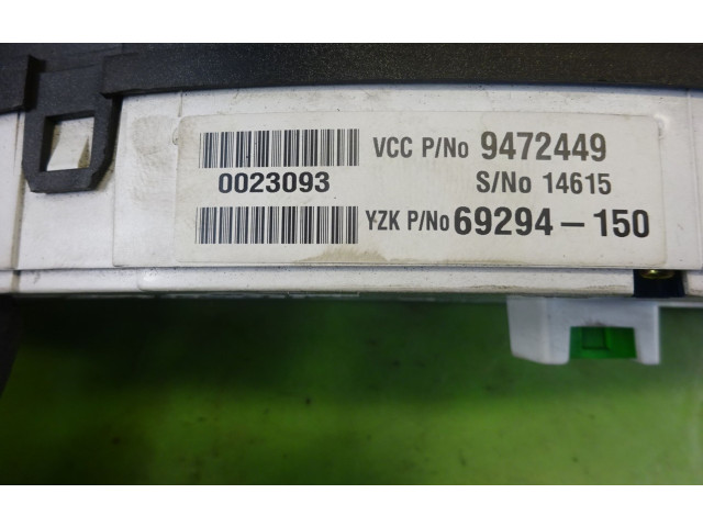 Přístrojová deska  Volvo S80 1998 9472449  