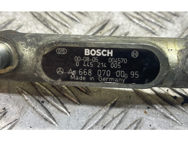Vstřikovací lišta A6680700095, 0445214005   Mercedes-Benz A W168     