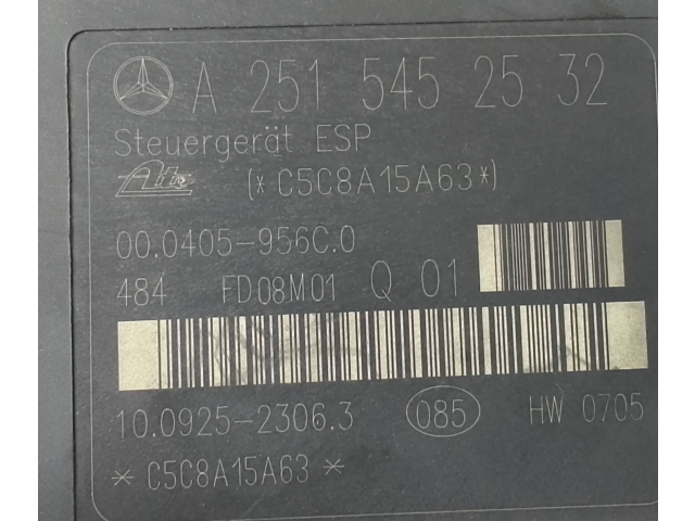 Jednotka ABS A2514310412, 10020405334   Mercedes-Benz GL X164 2008