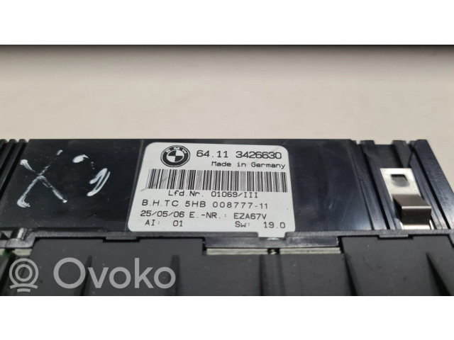 Блок управления климат-контролем 64113426630, 5HB00877711   BMW X3 E83