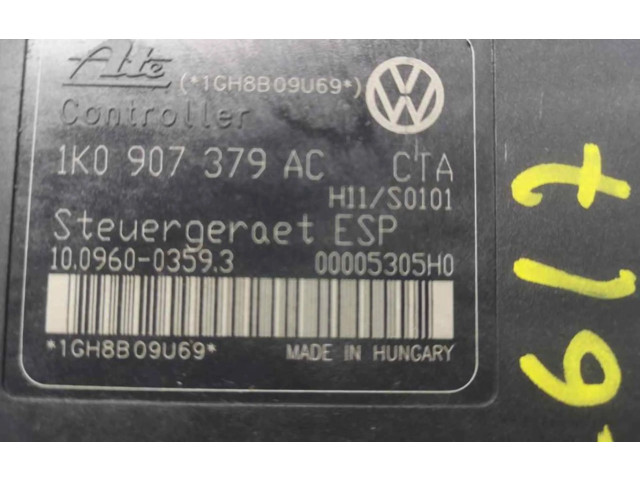 Блок АБС 1K0907379AC   Audi  A3 S3 A3 Sportback 8P  2005 - 2013 года