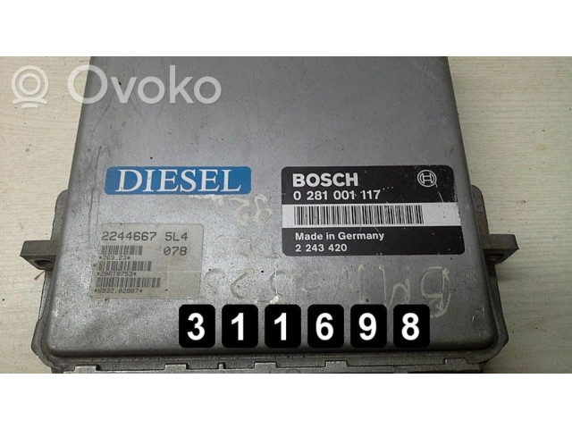 Řídící jednotka 0281001119   BMW 5 E34 1992