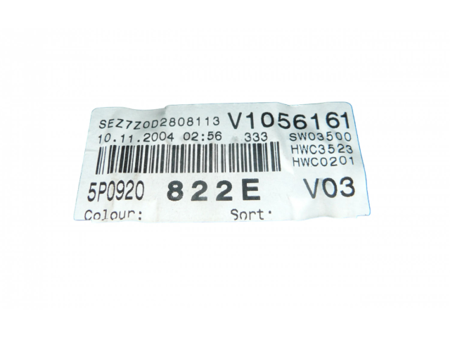 Přístrojová deska  Seat Toledo III (5P) 2005 5P0920822E  