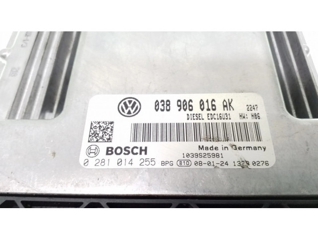 Řídící jednotka 038906016AK, 0281014255   Volkswagen Transporter - Caravelle T5 2006