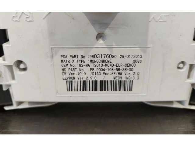Přístrojová deska  Peugeot 508 RXH 2013 9804210080  