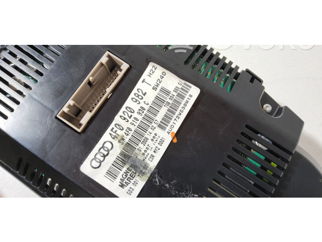 Přístrojová deska  Audi A6 S6 C6 4F 2007 4F0920982T, 503001722001  