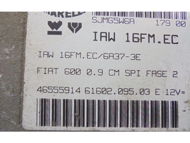 Блок управления двигателем ECU Fiat Seicento/600  1997 - 2010 года 46555914, 46555914      