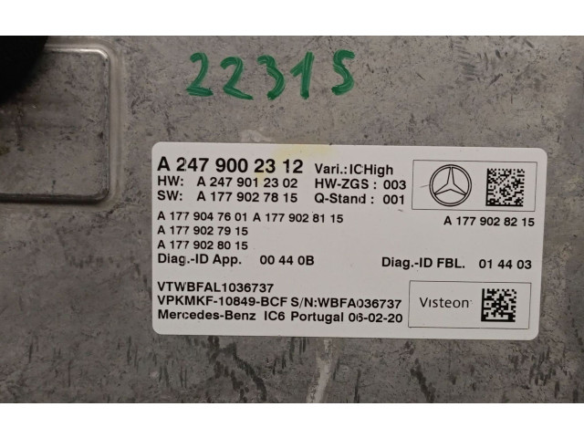 Řídící jednotka A2479002312   Mercedes-Benz CLA C118 X118 2021